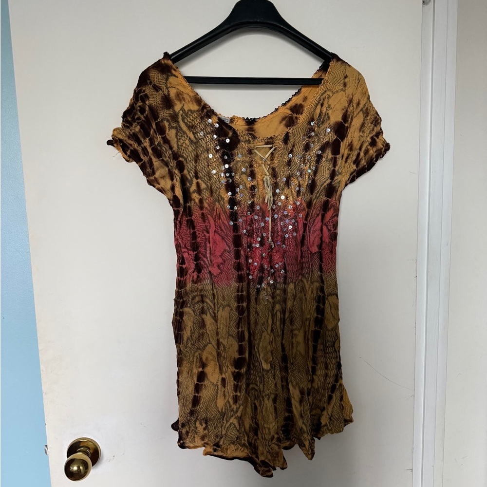 Women’s two set tie dye short dress